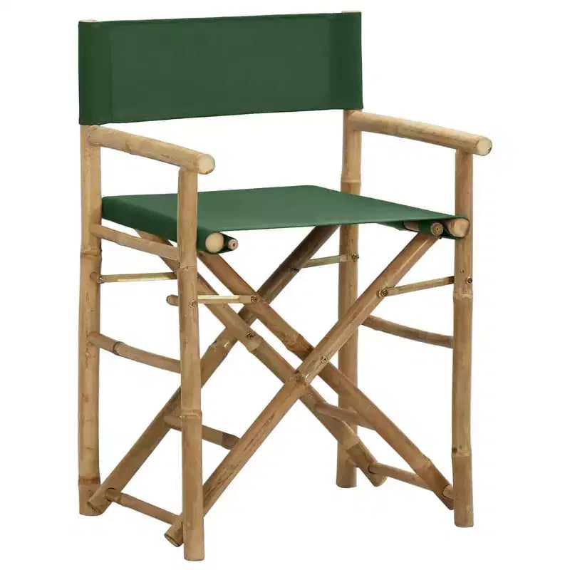 vidaXL Director's Chair Set of 2 Bamboo, Polyester Standard