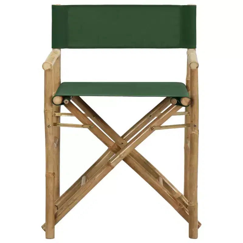 vidaXL Director's Chair Set of 2 Bamboo, Polyester Standard