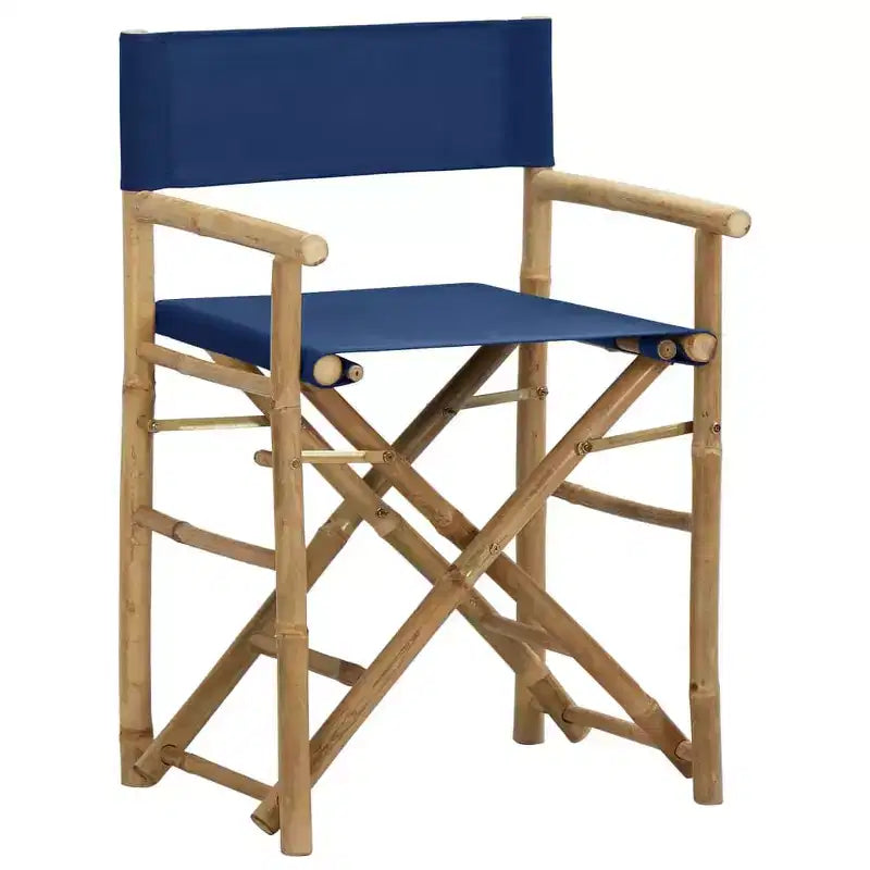 vidaXL Director's Chair Set of 2 Bamboo, Polyester Standard