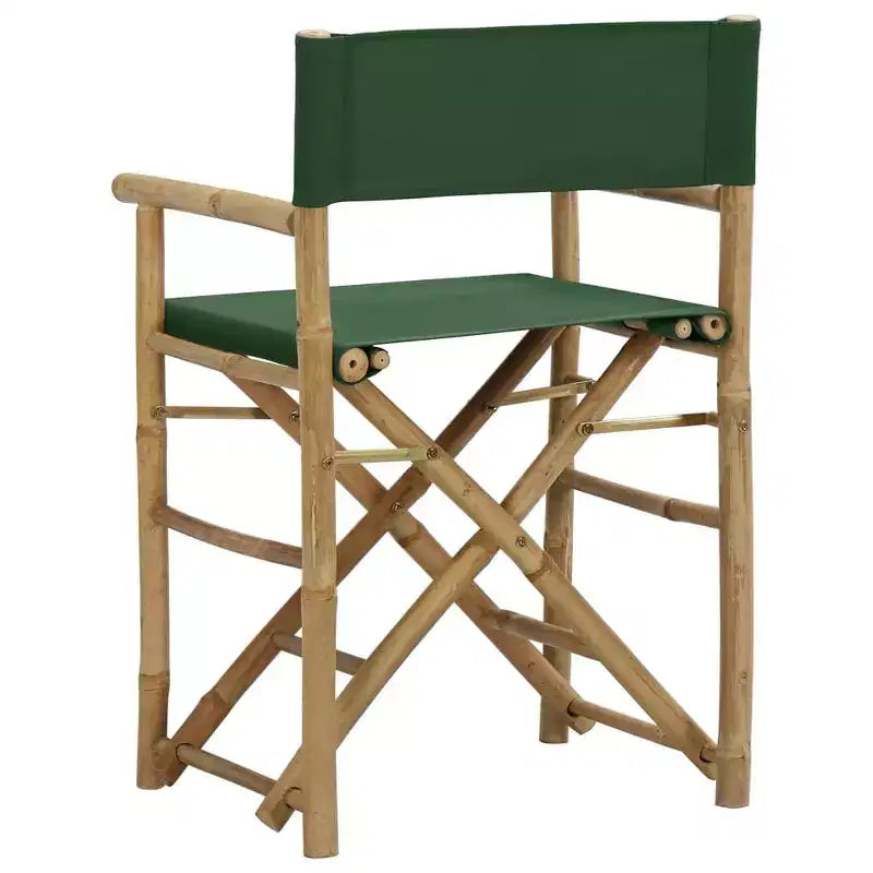 vidaXL Director's Chair Set of 2 Bamboo, Polyester Standard