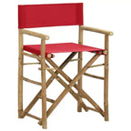 vidaXL Director's Chair Set of 2 Bamboo, Polyester Standard