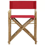 vidaXL Director's Chair Set of 2 Bamboo, Polyester Standard