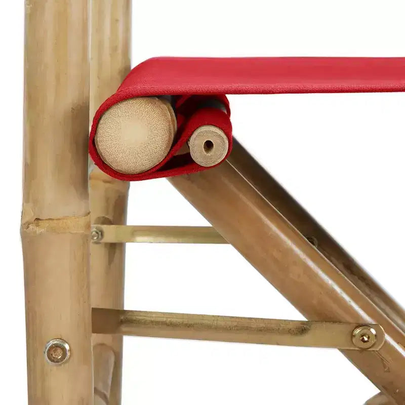vidaXL Director's Chair Set of 2 Bamboo, Polyester Standard