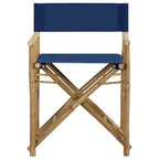 vidaXL Director's Chair Set of 2 Bamboo, Polyester Standard
