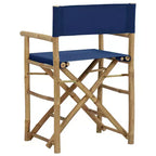 vidaXL Director's Chair Set of 2 Bamboo, Polyester Standard