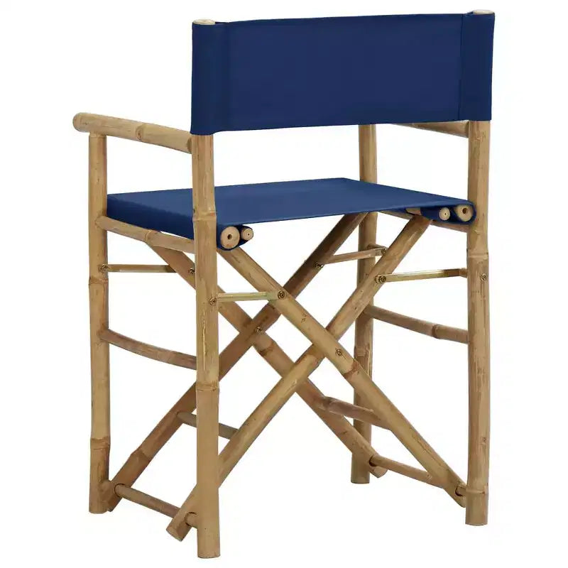 vidaXL Director's Chair Set of 2 Bamboo, Polyester Standard
