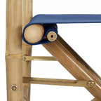 vidaXL Director's Chair Set of 2 Bamboo, Polyester Standard