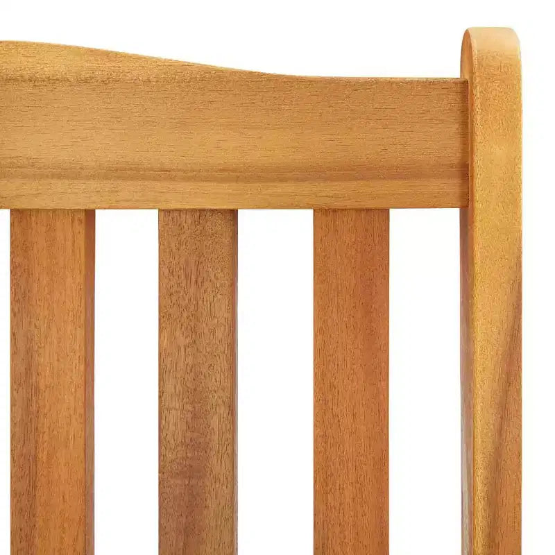 vidaXL Sedia a dondolo in legno Legno naturale Legno massello di acacia Standard