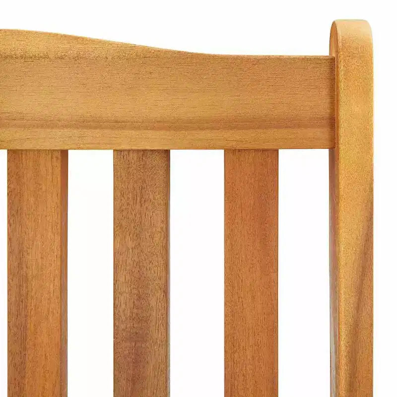vidaXL Sedia a dondolo in legno Legno naturale Legno massello di acacia Standard