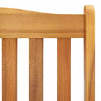 vidaXL Sedia a dondolo in legno Legno naturale Legno massello di acacia Standard