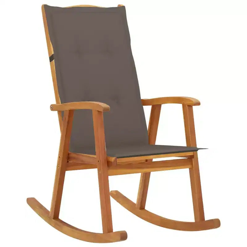 vidaXL Wooden Rocking Chair Natural wood Solid acacia wood Standard