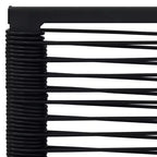vidaXL Garden Chair Set of 2 PVC hollow rattan, powder-coated steel
