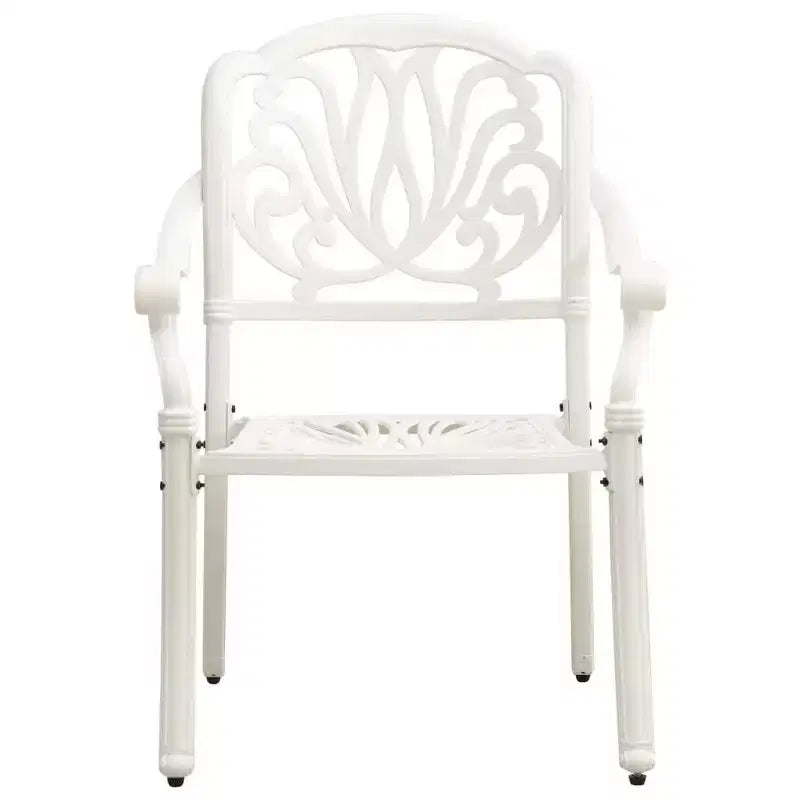 vidaXL Set di 2 Sedie da Giardino Bronzo Alluminio Fuso Standard Resistente