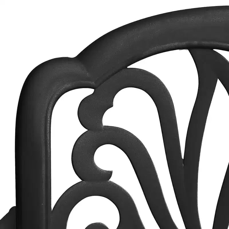 vidaXL Set di 2 Sedie da Giardino Bronzo Alluminio Fuso Standard Resistente