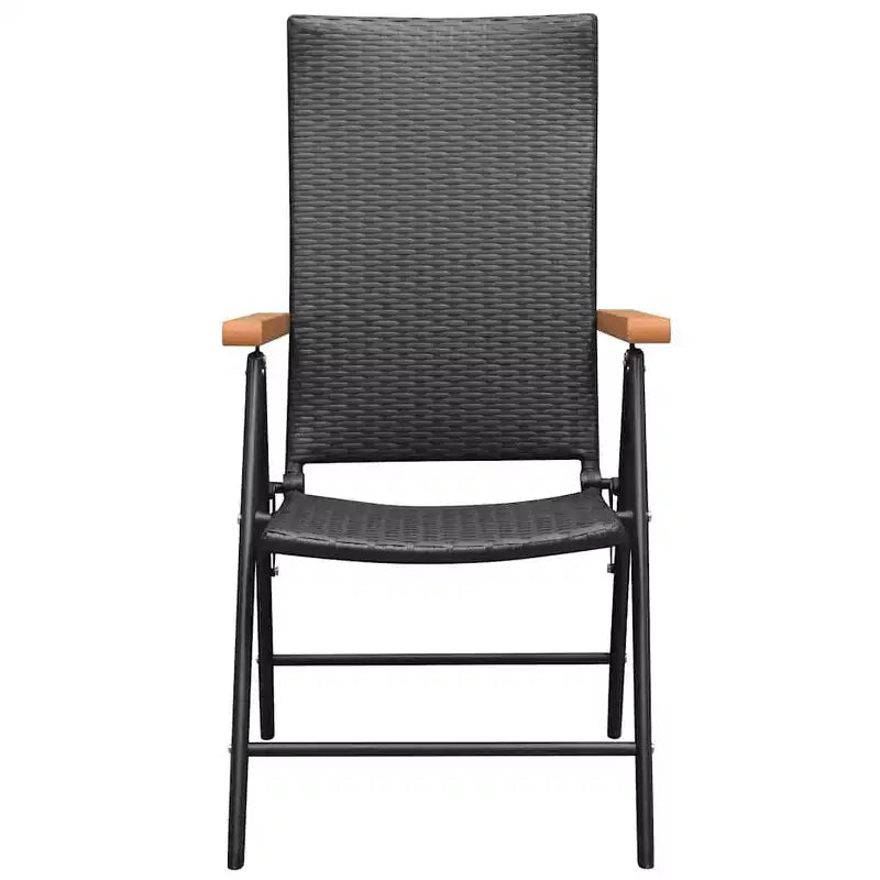 vidaXL Set 2 Sedie da Giardino in Rattan PE, alluminio Standard