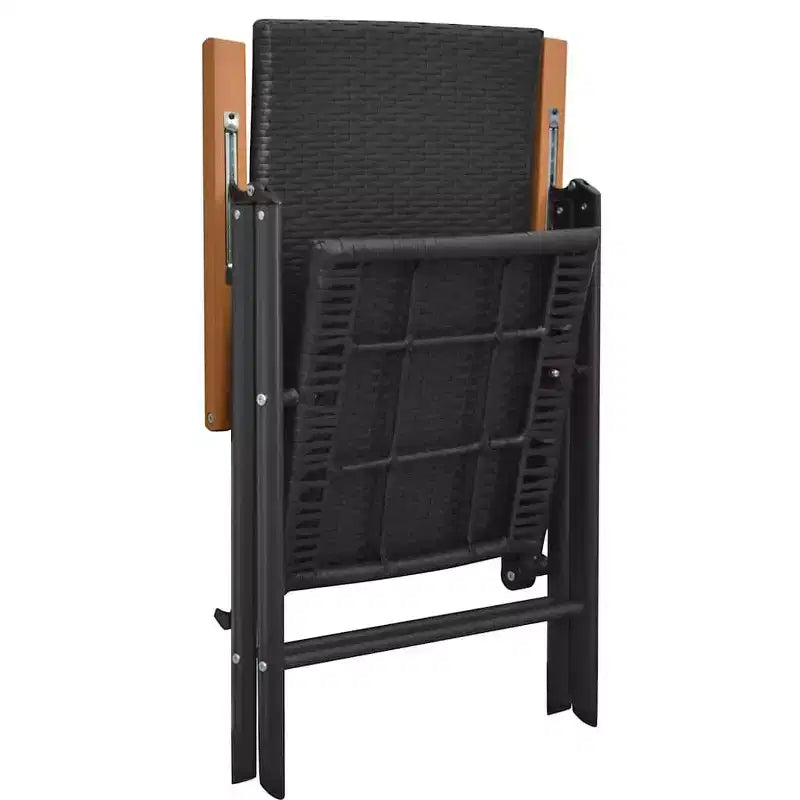 vidaXL Set 2 Sedie da Giardino in Rattan PE, alluminio Standard
