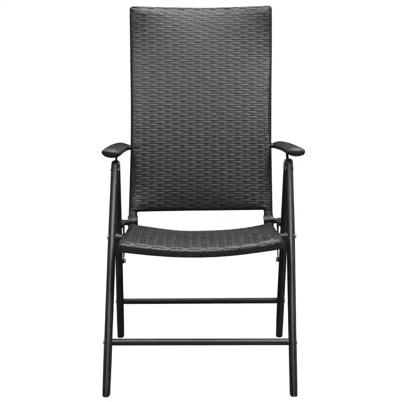 vidaXL Set 2 Sedie da Giardino in Rattan PE, alluminio Standard