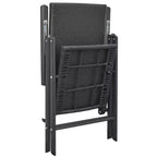 vidaXL Set 2 Sedie da Giardino in Rattan PE, alluminio Standard