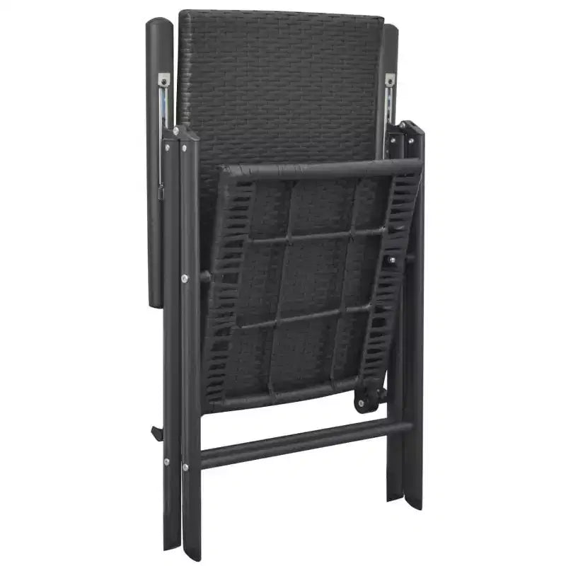vidaXL Set 2 Sedie da Giardino in Rattan PE, alluminio Standard