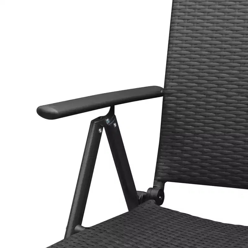 vidaXL Set 2 Sedie da Giardino in Rattan PE, alluminio Standard