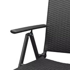 vidaXL Set 2 Sedie da Giardino in Rattan PE, alluminio Standard