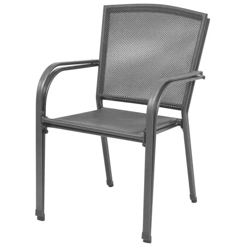 vidaXL Set 2 Sedie da Esterno in Acciaio Verniciato a Polvere e con Rivestimento E-coat
