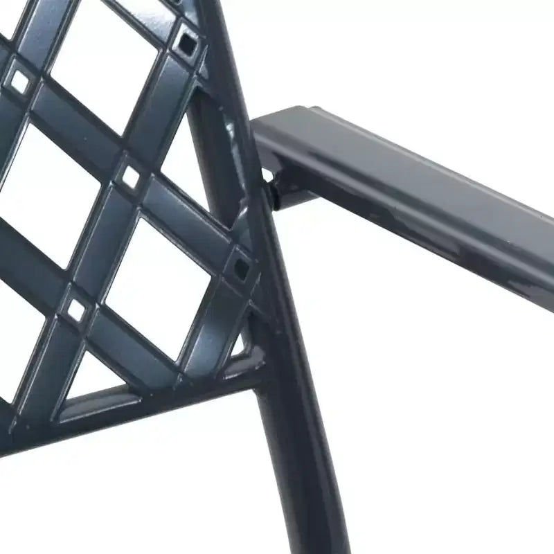 vidaXL Garden Chair 2 pcs Anthracite 22.05 x 25.59 x 35.04 in Steel