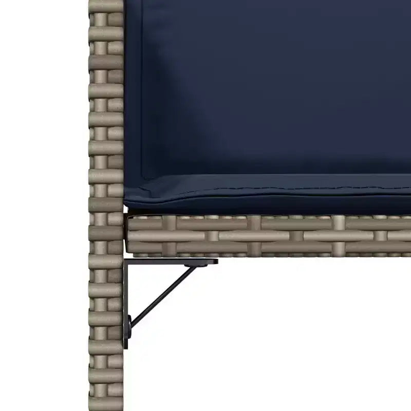 vidaXL Sedia da Giardino Grigia in Rattan PE Pieghevole Standard