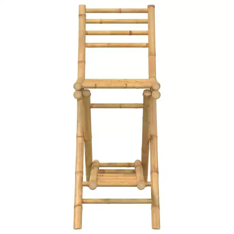 vidaXL Outdoor Bar Stool Natural Bamboo Standard Outdoor Bar Stool Size