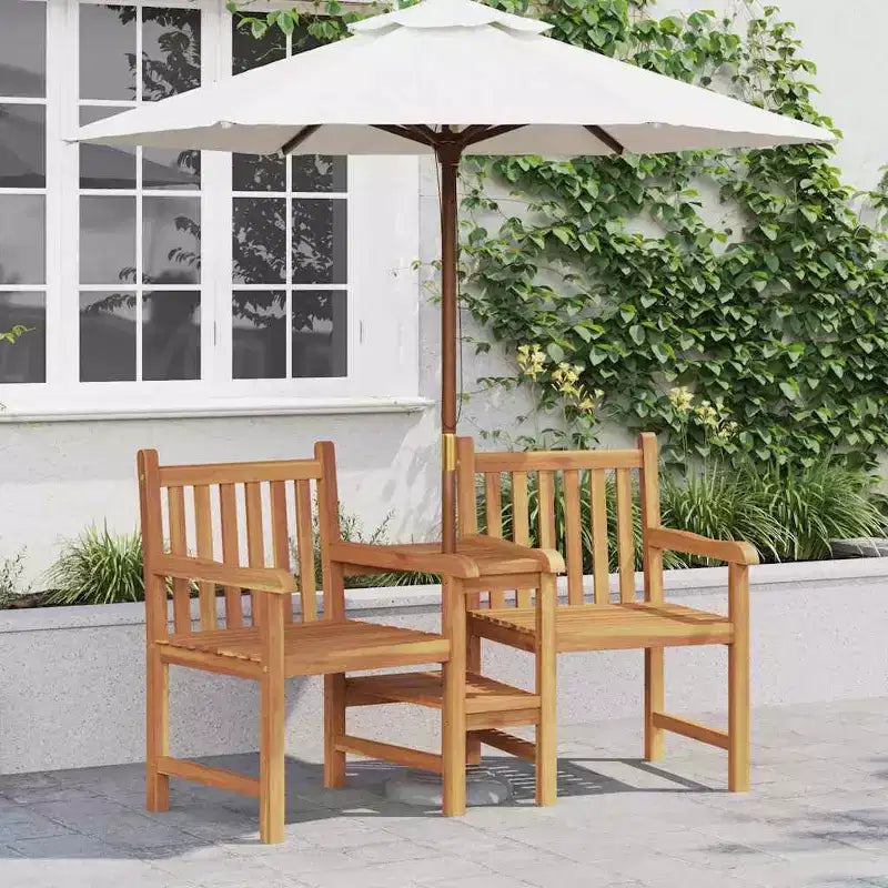 vidaXL Sedia Marrone 152 x 63 x 89 cm in Legno Massello di Teak