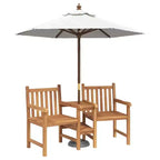 vidaXL Sedia Marrone 152 x 63 x 89 cm in Legno Massello di Teak