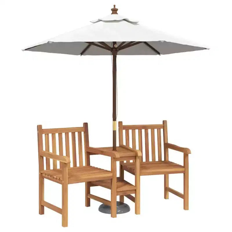 vidaXL Sedia Marrone 152 x 63 x 89 cm in Legno Massello di Teak