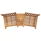 vidaXL Sedia Marrone 152 x 63 x 89 cm in Legno Massello di Teak
