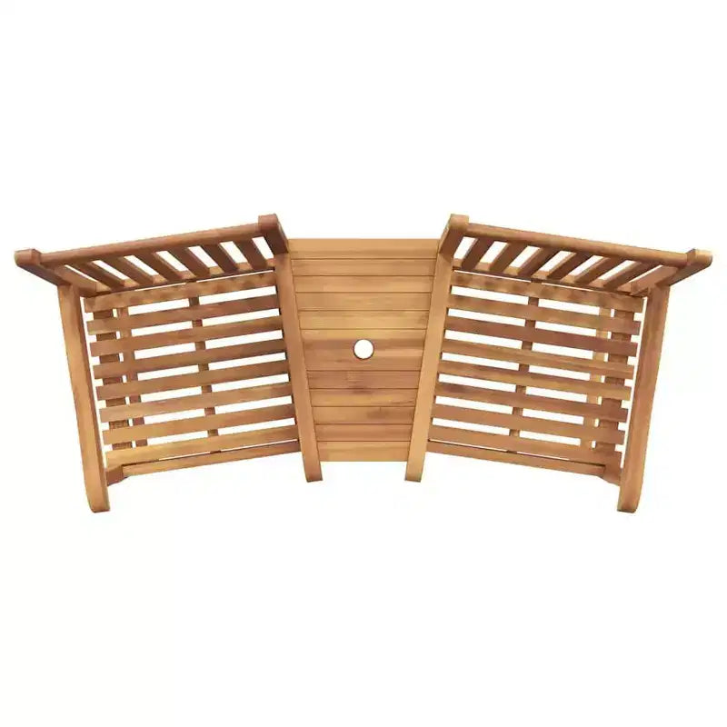 vidaXL Sedia Marrone 152 x 63 x 89 cm in Legno Massello di Teak