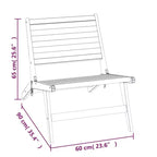 vidaXL Sedia da giardino Teak Teak massello Standard Pieghevole