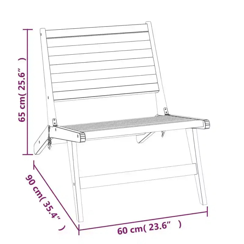 vidaXL Sedia da giardino Teak Teak massello Standard Pieghevole