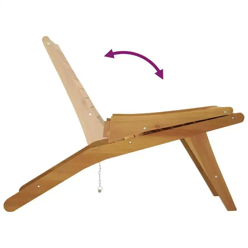 vidaXL Sedia da giardino Teak Teak massello Standard Pieghevole