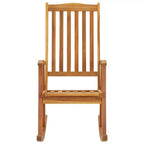 vidaXL Rocking Chair Brown Solid Acacia Wood Large Durable