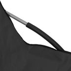 vidaXL Sdraio da spiaggia 2 pz Nere Tessuto Oxford, Acciaio Standard