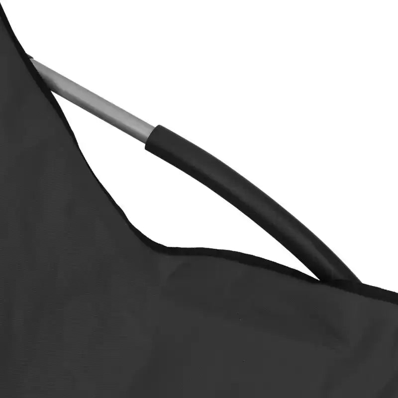vidaXL Sdraio da spiaggia 2 pz Nere Tessuto Oxford, Acciaio Standard
