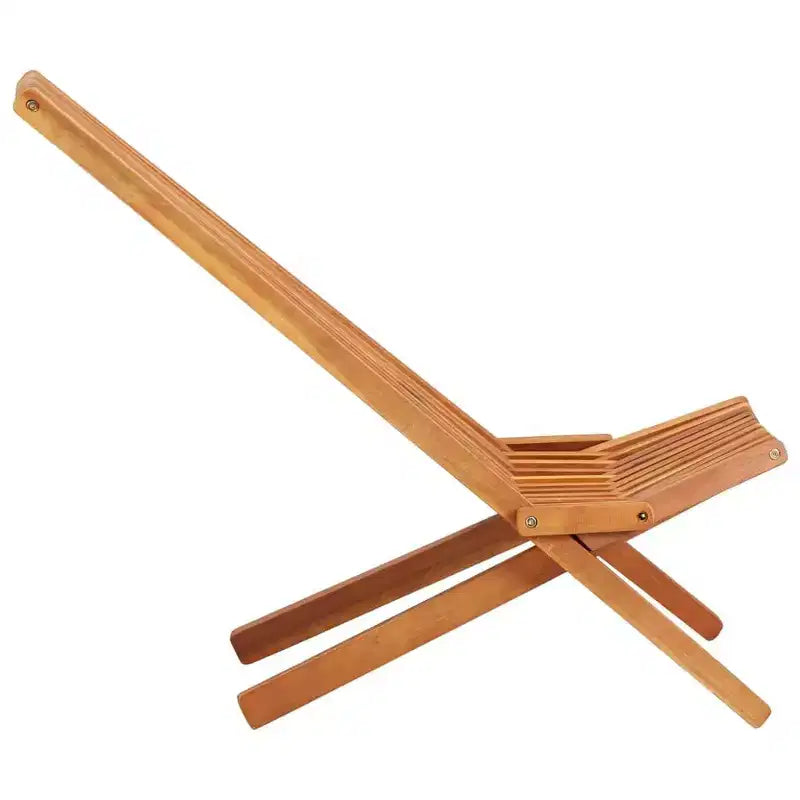 vidaXL Outdoor Chair Brown Solid Acacia wood Standard Foldable