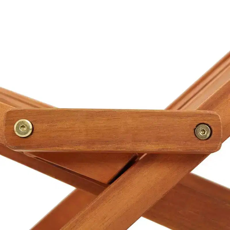 vidaXL Outdoor Chair Brown Solid Acacia wood Standard Foldable
