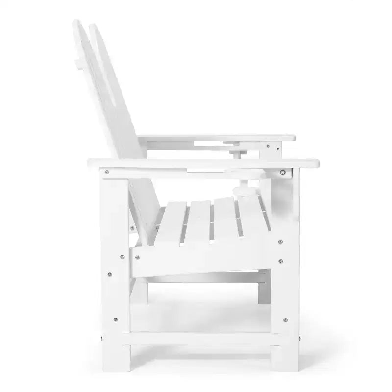 WestinTrends St. Augustine Outdoor Patio 49 HDPE Adirondack Garden Bench