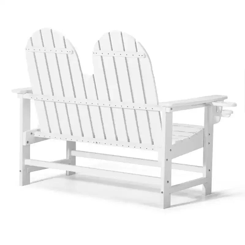 WestinTrends St. Augustine Outdoor Patio 49 HDPE Adirondack Garden Bench