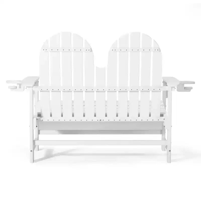 WestinTrends St. Augustine Outdoor Patio 49 HDPE Adirondack Garden Bench