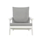 GDFStudio Bayside Poltrona da esterno in HDPE con cuscini e finitura effetto legno