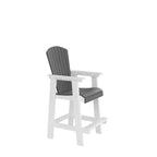 GDFStudio Harbor Outdoor HDPE Adirondack Bar Stool with Widened Armrests (Set of 2)