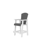 GDFStudio Harbor Outdoor HDPE Adirondack Bar Stool with Widened Armrests (Set of 2)