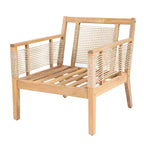 Outdoor Patio Club Chairs Set of 2, Acacia Wood Frame with Cushions, Comfortable Lounge Seating for Backyard, Poolside, Patio-Panipeachy