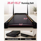 Tapis Roulant 3 in 1 con Inclinazione al 16%, Tapis Roulant Pieghevole con Maniglia, Tapis Roulant Portatile per Casa Piccolo, Capacità 100 kg
